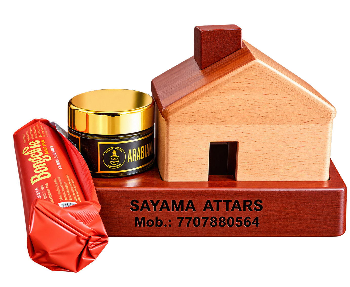Wooden House Bakhoor Burner